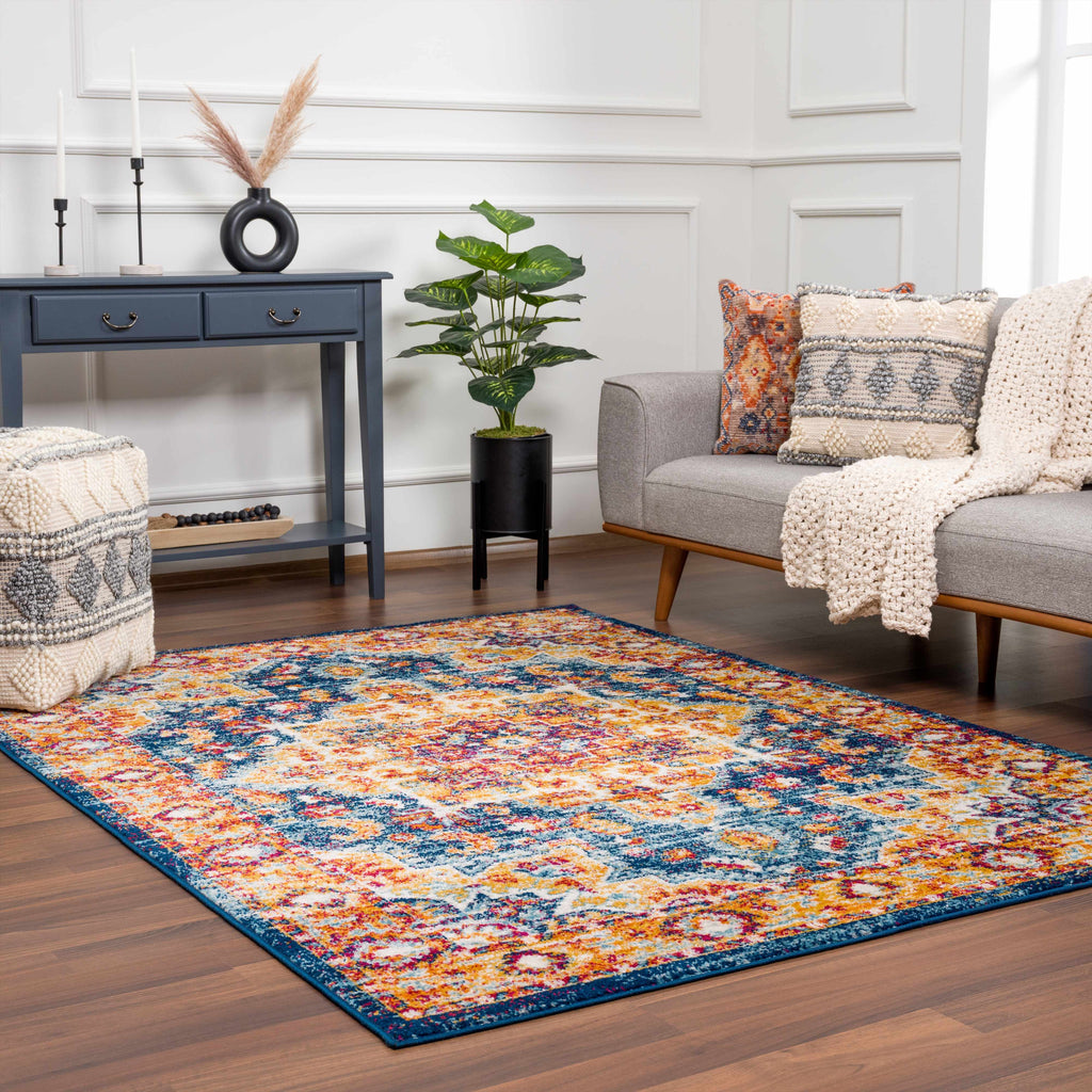 Istanbullu Orange Area Rug - Clearance