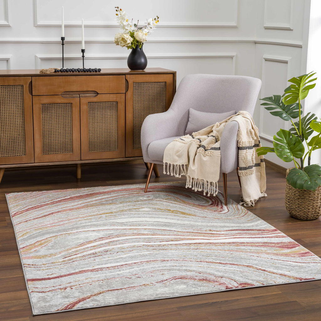 Live Marble Pink Area Rug - Clearance