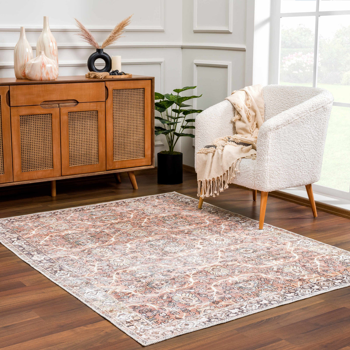 Bian Washable Area Rug - Clearance