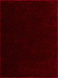 Heavenly Solid Red Plush Rug - Clearance