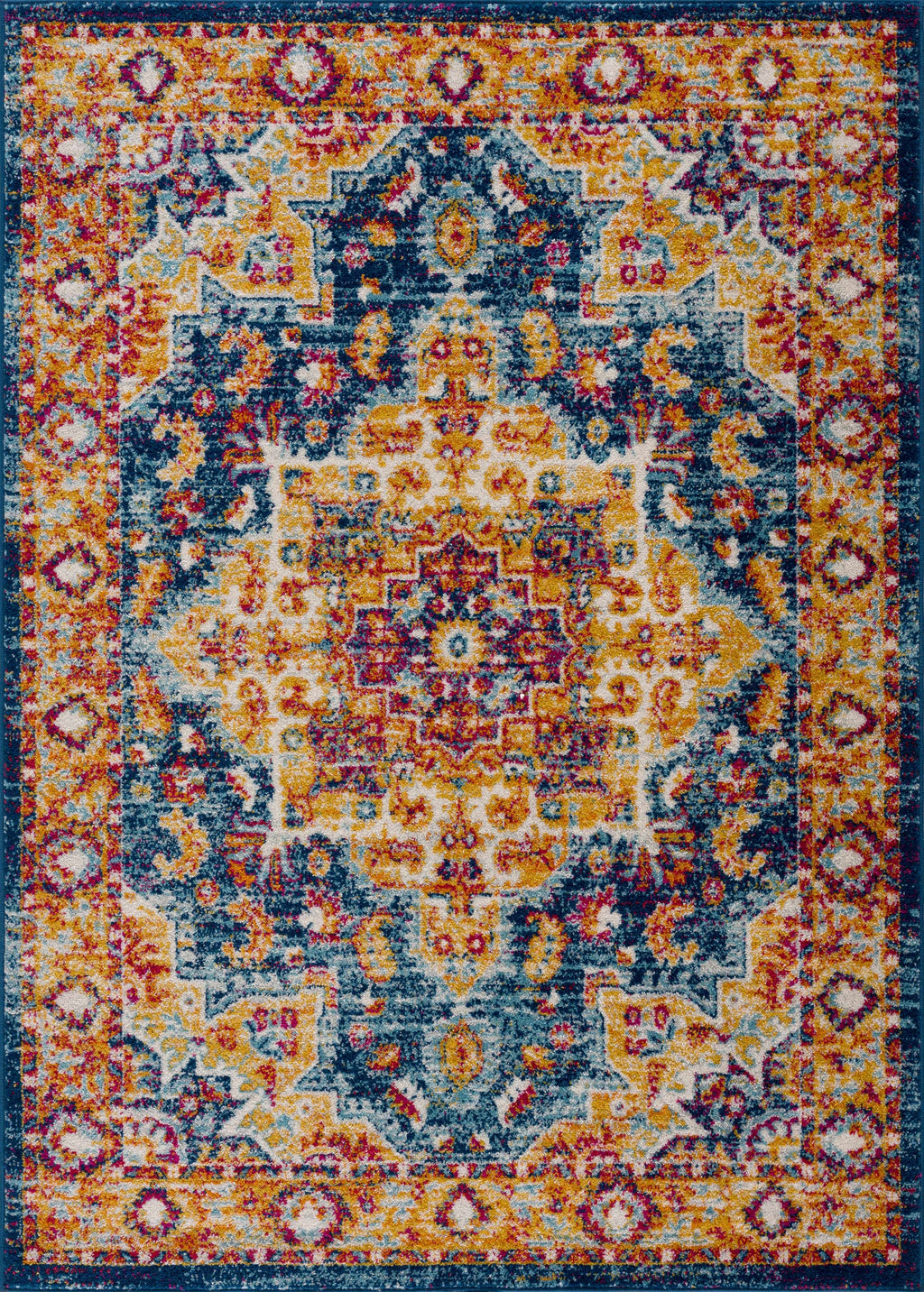 Istanbullu Orange Area Rug - Clearance