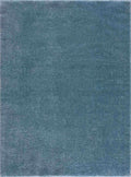 Heavenly Solid Blue Plush Rug - Clearance