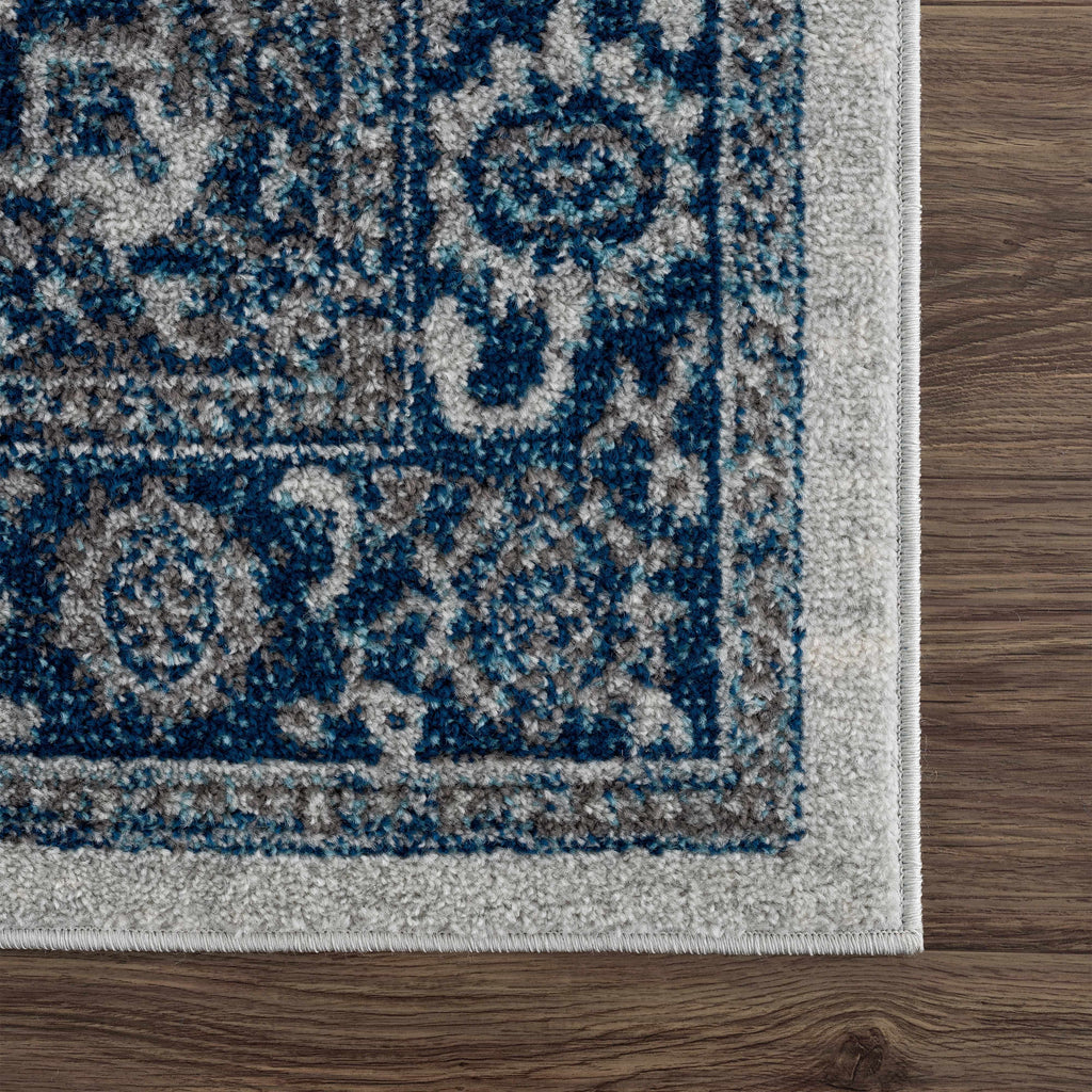 Istanbul Medallion Blue Area Rug - Clearance