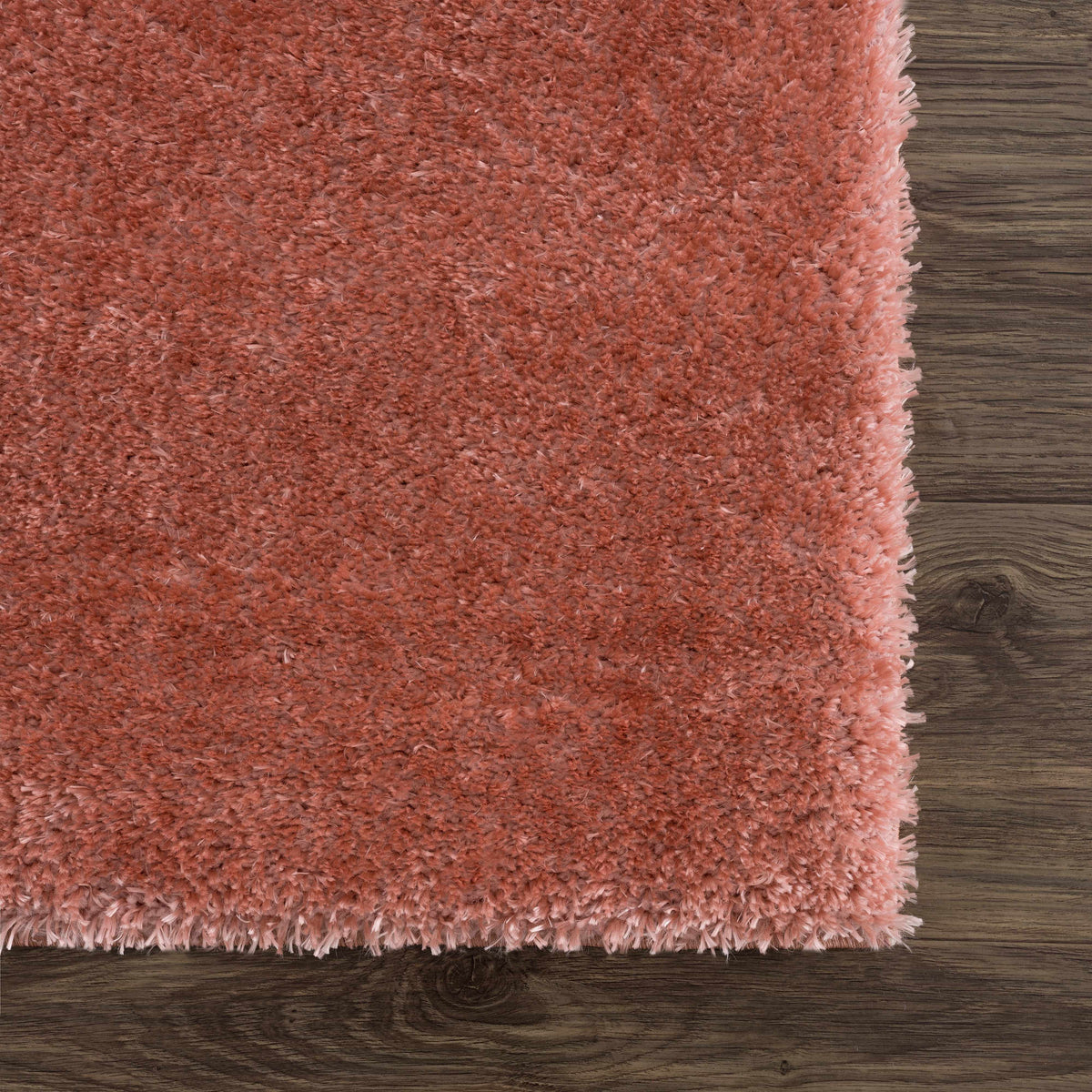 Rosava Dusty Pink Subtle Wavy Abstract Modern Minimalist Polyester Machine Woven Area Rug - Clearance
