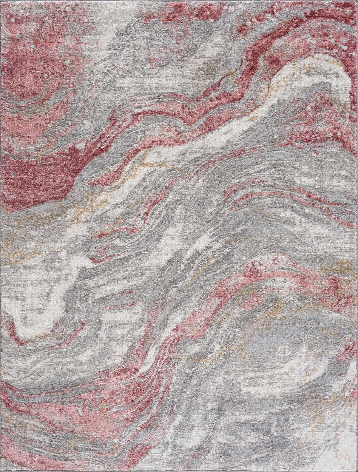 Lively Marble Pink Area Rug - Clearance
