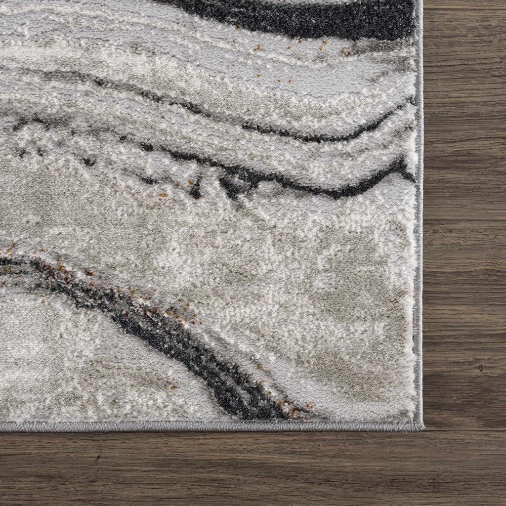 Live Marble Dark Gray Area Rug - Clearance