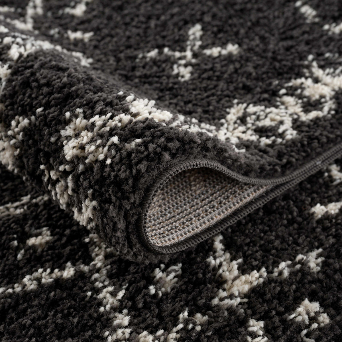Thetford Black Berber Shag Rug - Clearance