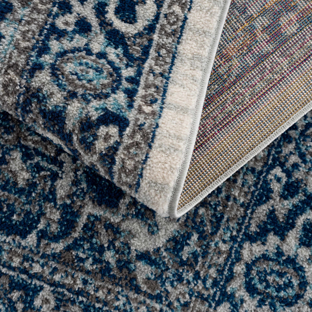 Istanbul Medallion Blue Area Rug - Clearance