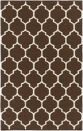 Ragan Brown Trellis Cotton Rug - Clearance