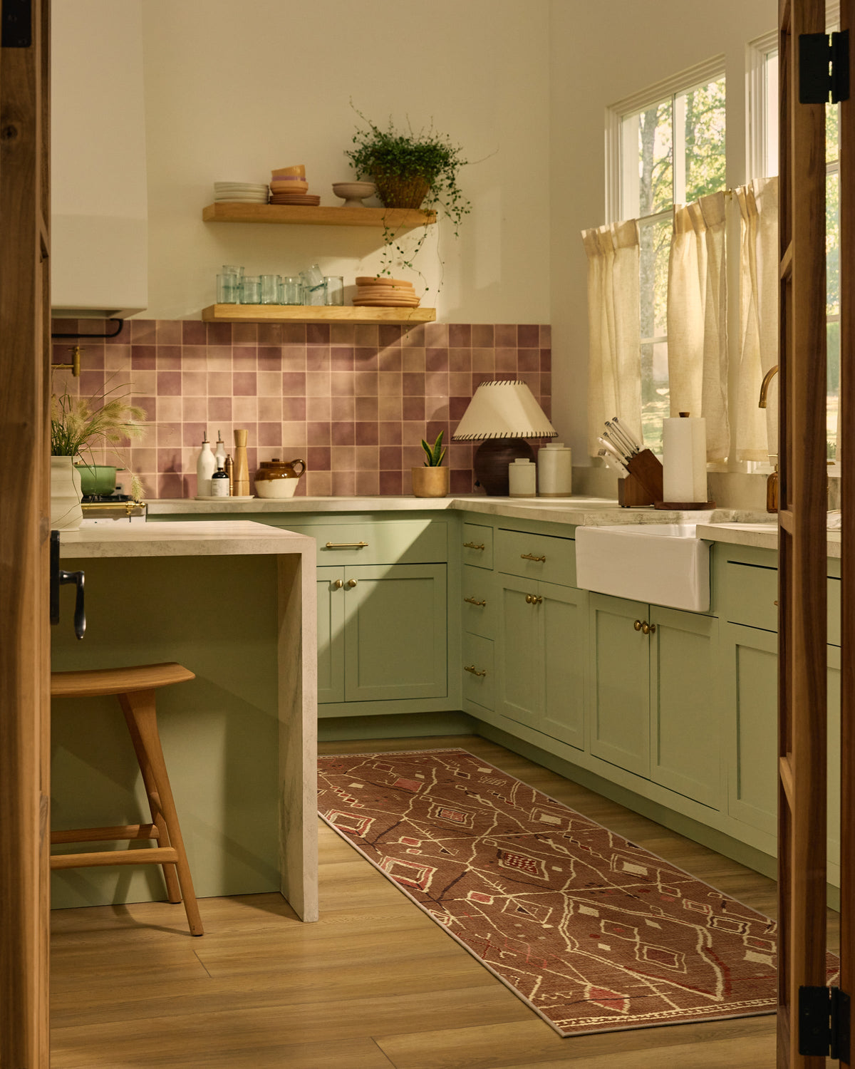 Saguaro Trail Caramel & Cream Flatwoven Rug