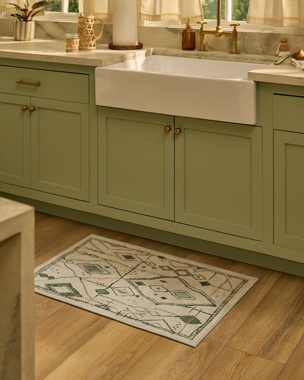 Saguaro Trail Cream & Sage Flatwoven Rug