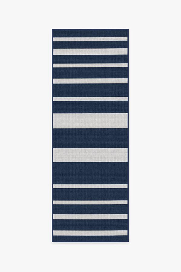 Sailmaker Stripe Blue Outdoor Rug