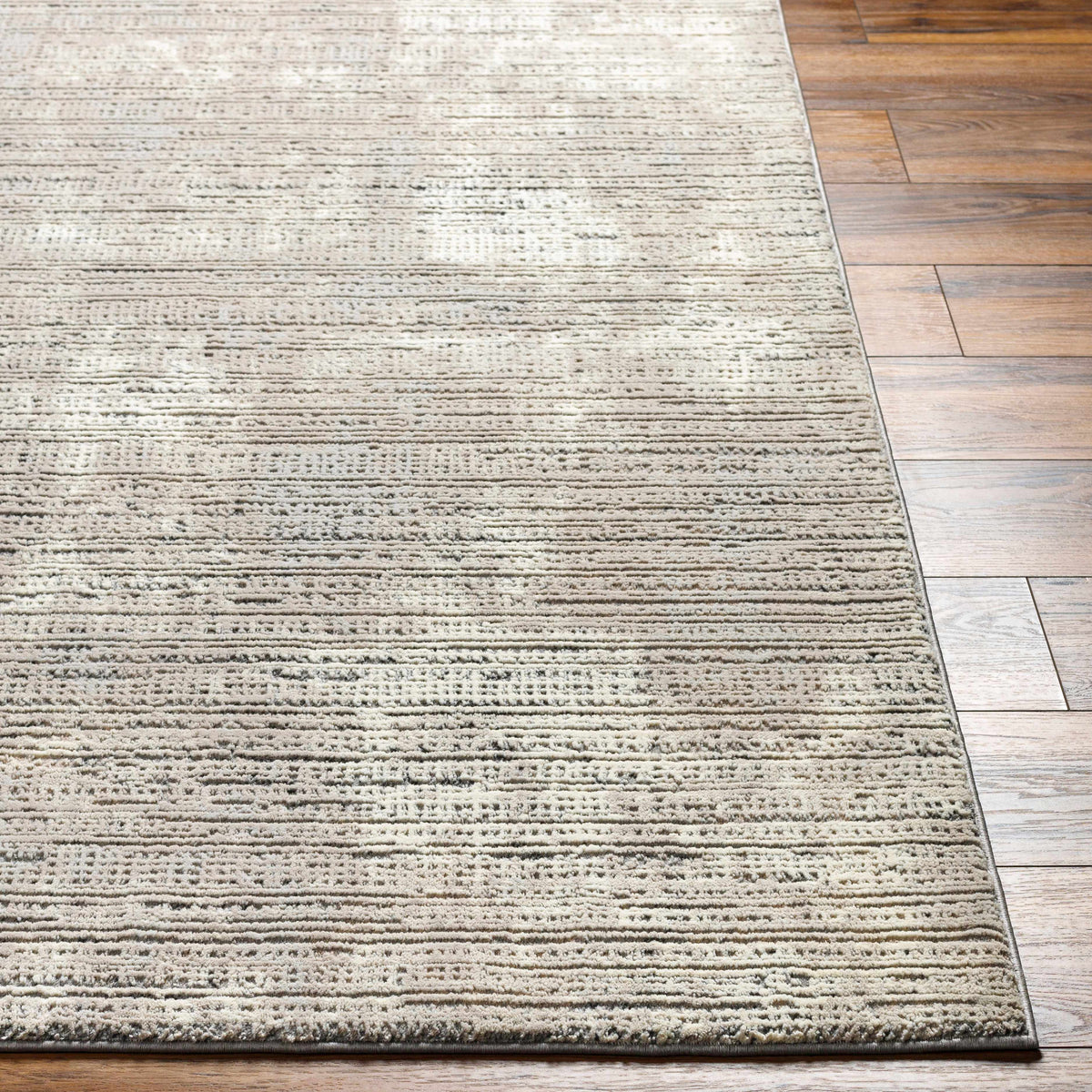 Chiyo Tan Plush Textured Washable Rug