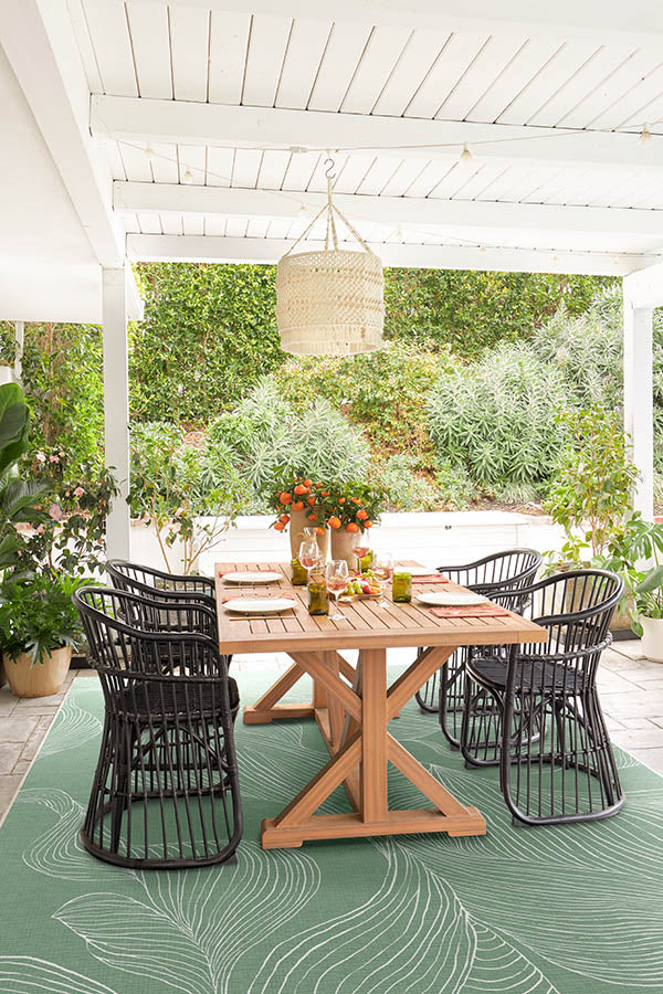 Sana Laurel Green Outdoor Rug