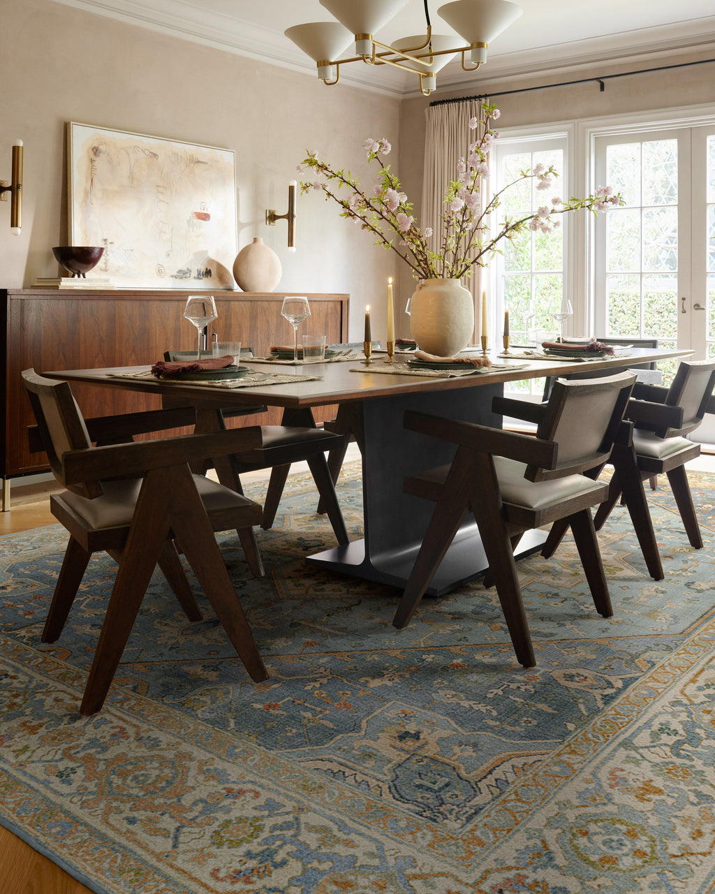 Santiago Blue & Cream Rug