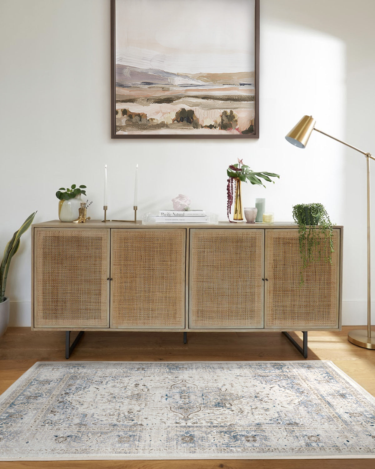 Sarrah Blue Quartz Rug