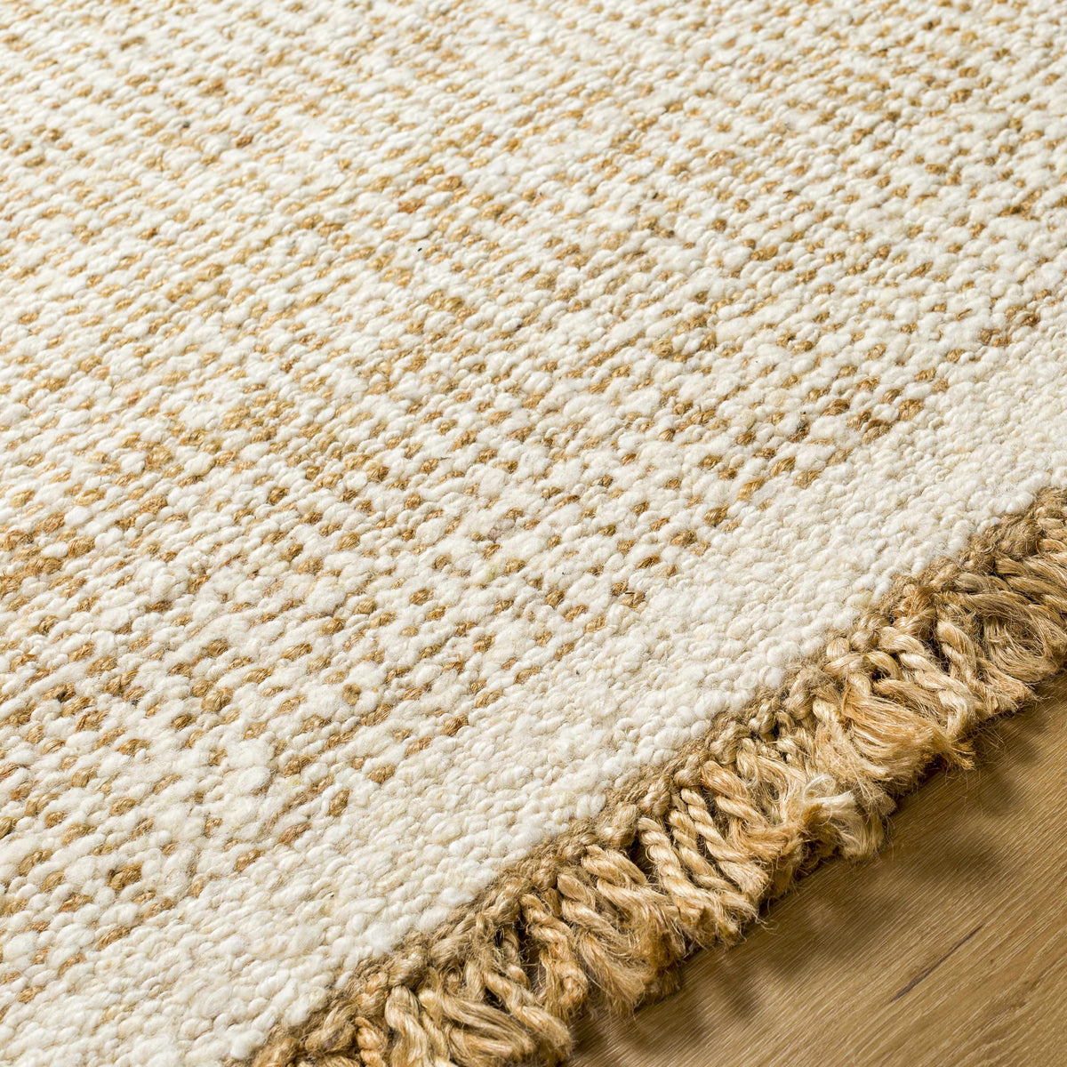 Gopi Jute Area Rug in Beige - Clearance