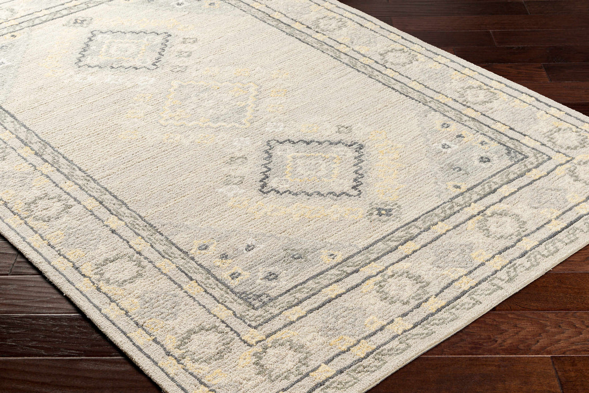 Alena Gray Wool Blend Area Rug - Clearance