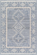 Alena Gray Blue Wool Blend Area Rug - Clearance