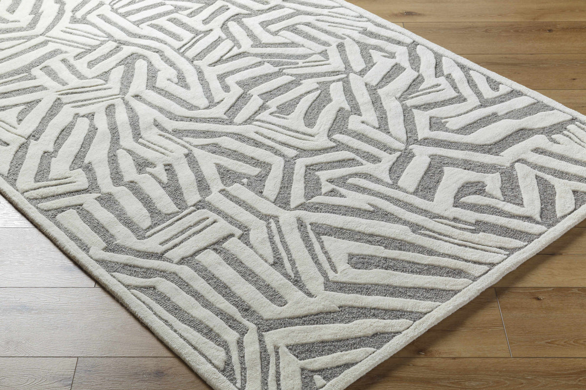 Avian Gray Wool Area Rug
