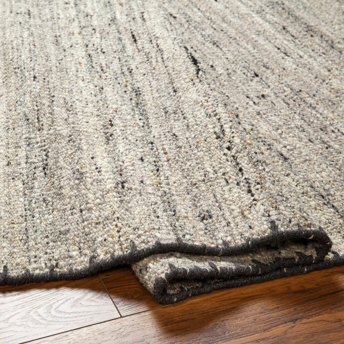 Ayumu Taupe Hand Woven Wool Area Rug