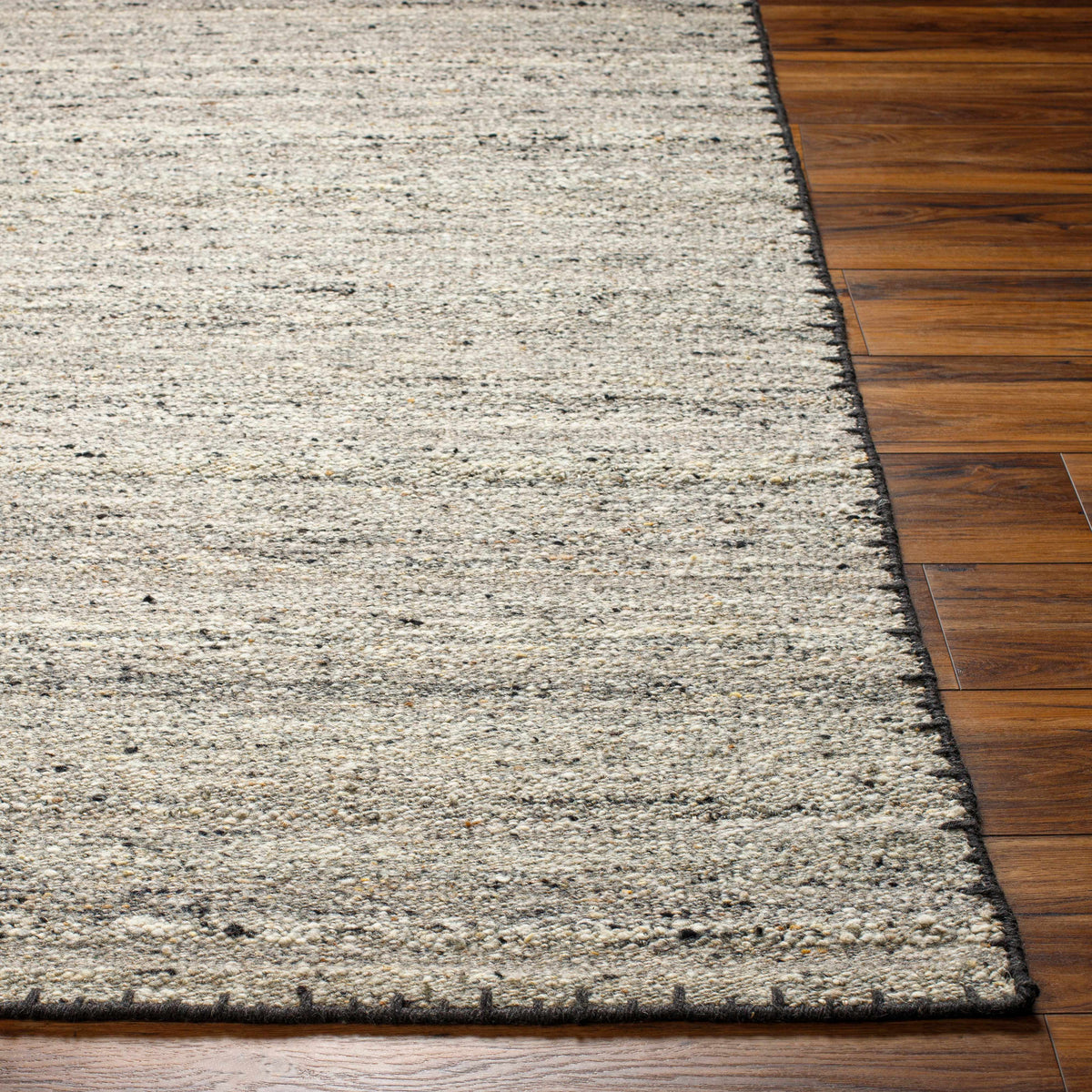 Ayumu Taupe Hand Woven Wool Area Rug