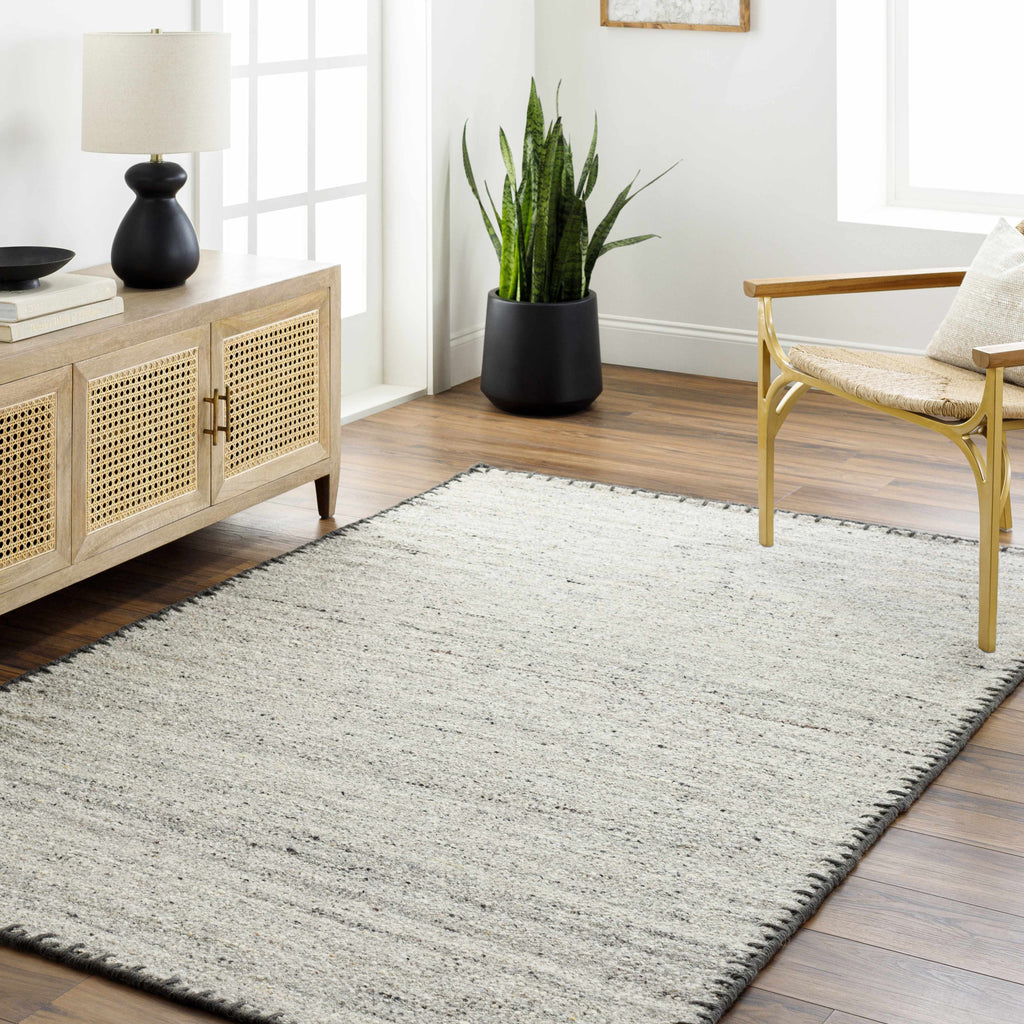 Ayumu Taupe Hand Woven Wool Area Rug