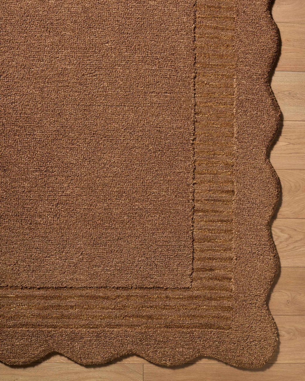 Gurib Border Modern Hand Tufted Wool Area Rug