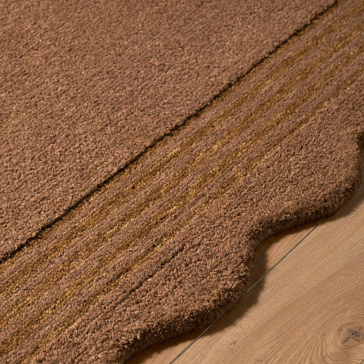 Gurib Border Modern Hand Tufted Wool Area Rug