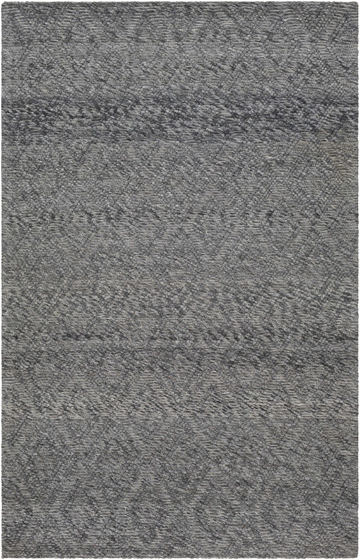 Kasib Dark Gray Hand Woven Area Rug - Clearance