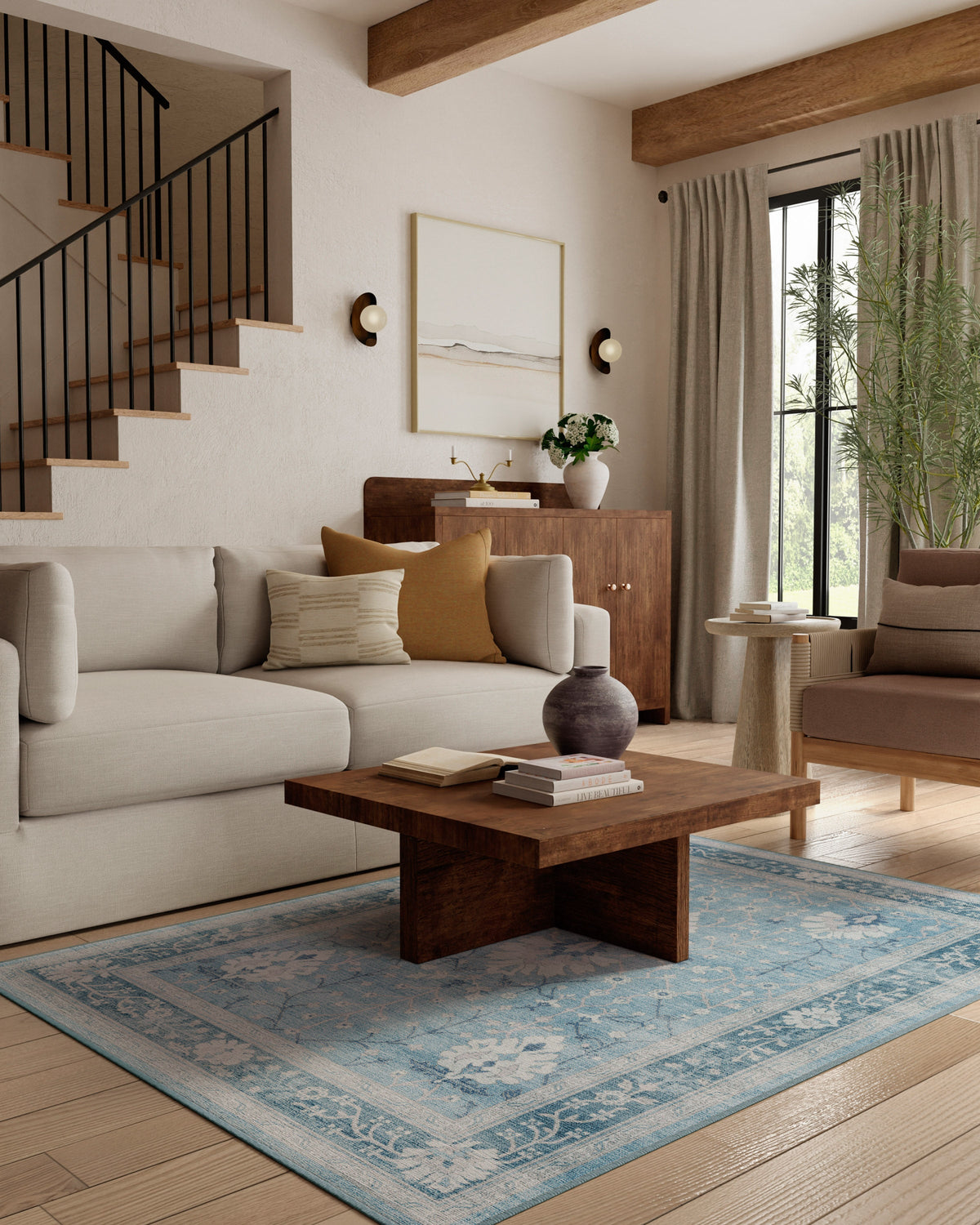 Serafina Blue Flatwoven Rug