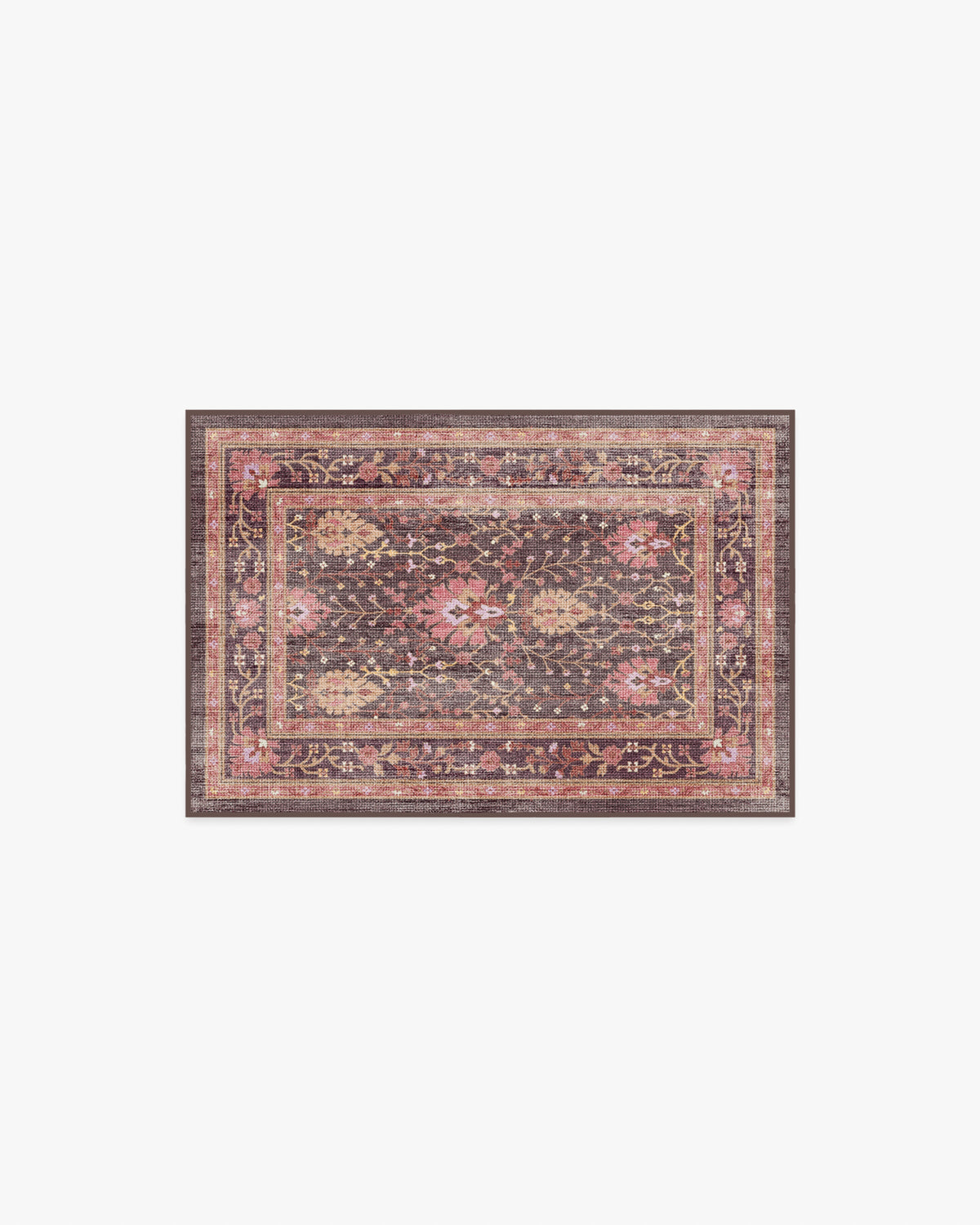 Serafina Coral & Burgundy Flatwoven Rug