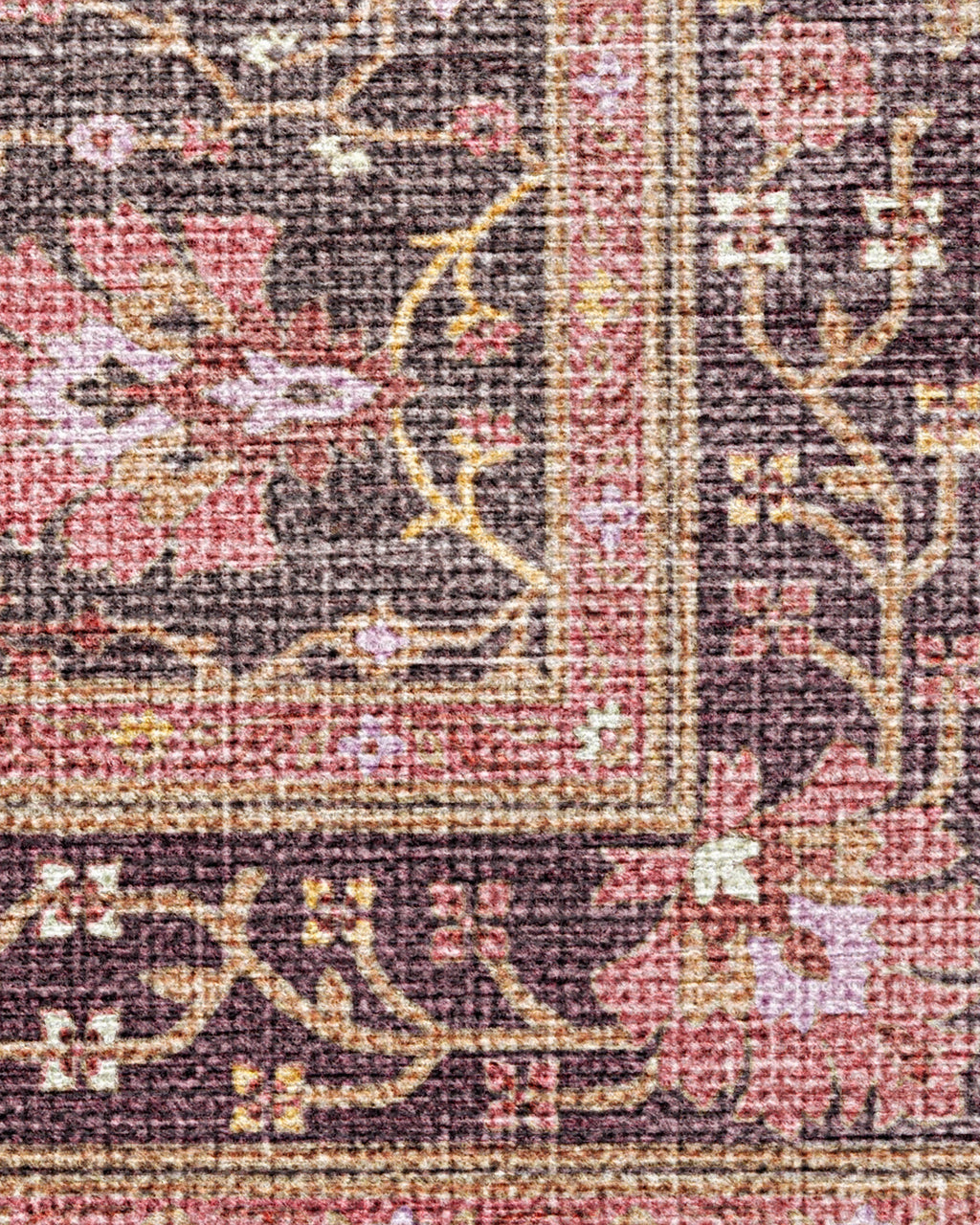 Serafina Coral & Burgundy Flatwoven Rug
