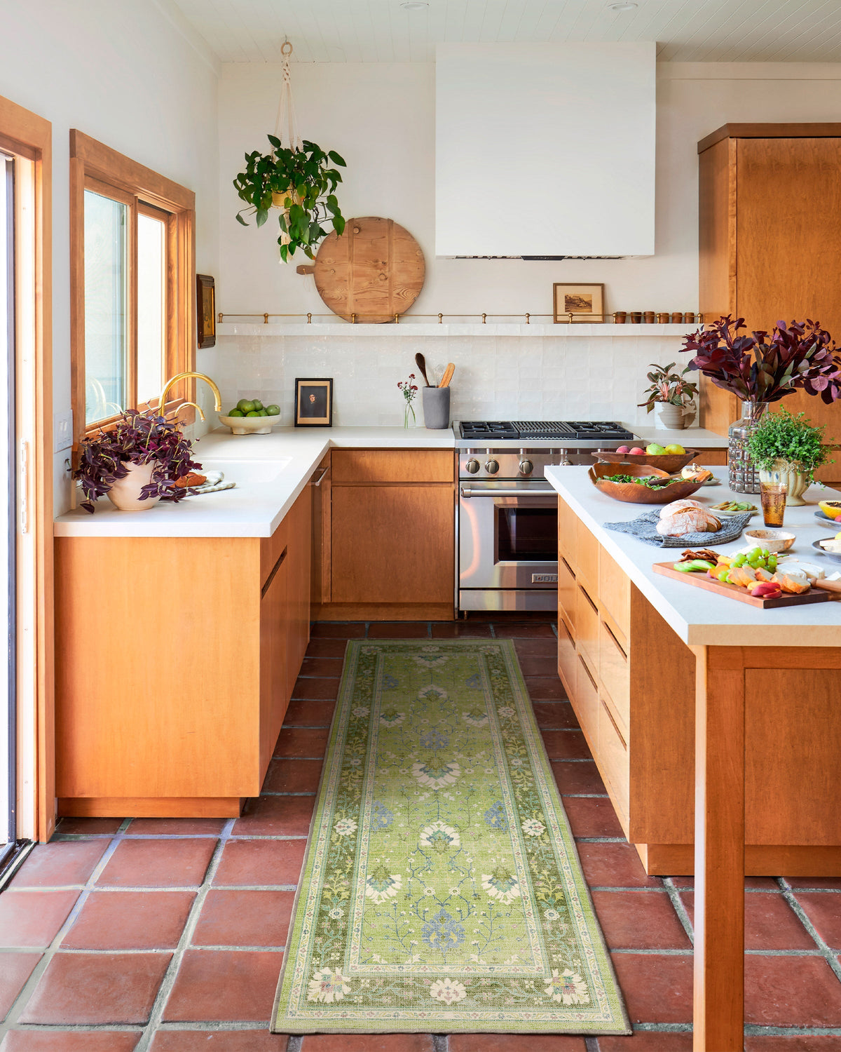 Serafina Green Flatwoven Rug