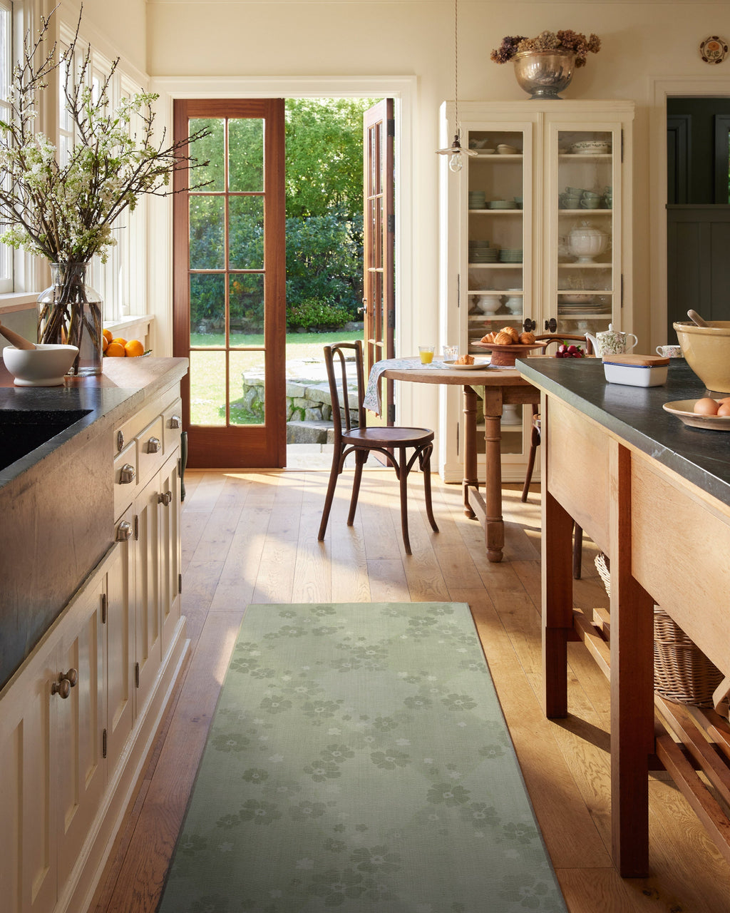 Serene Sage Green Flatwoven Rug