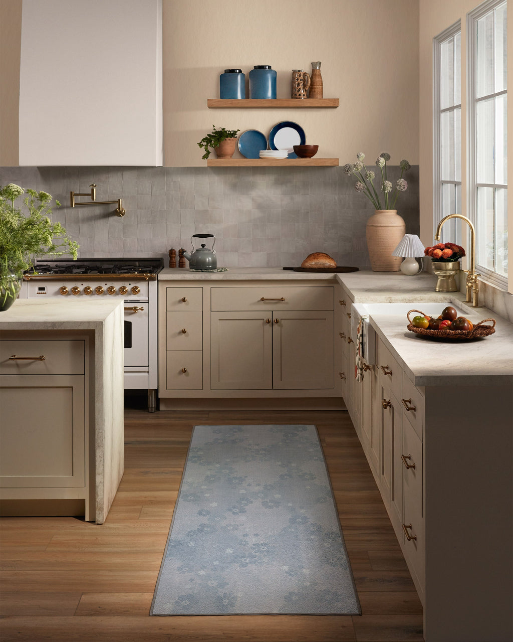 Serene Slate Blue Rug