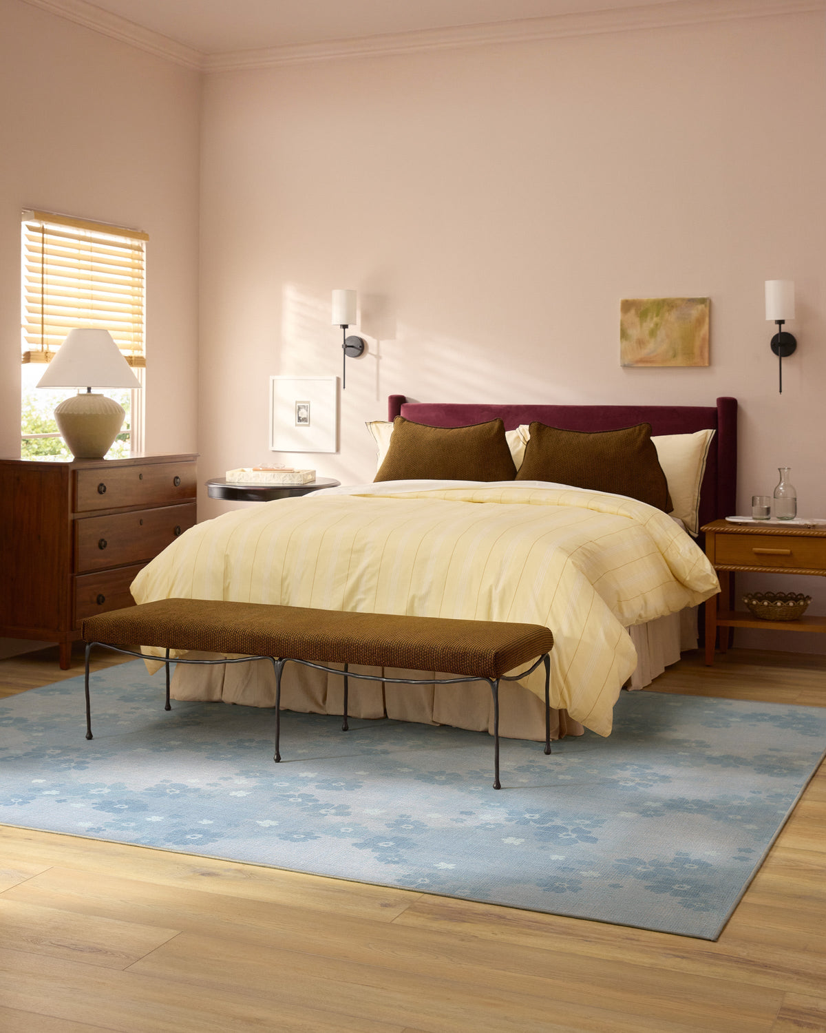 Serene Slate Blue Rug