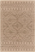 Halle Tan Washable Area Rug - Clearance