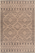 Halle Tan & Black Washable Area Rug - Clearance