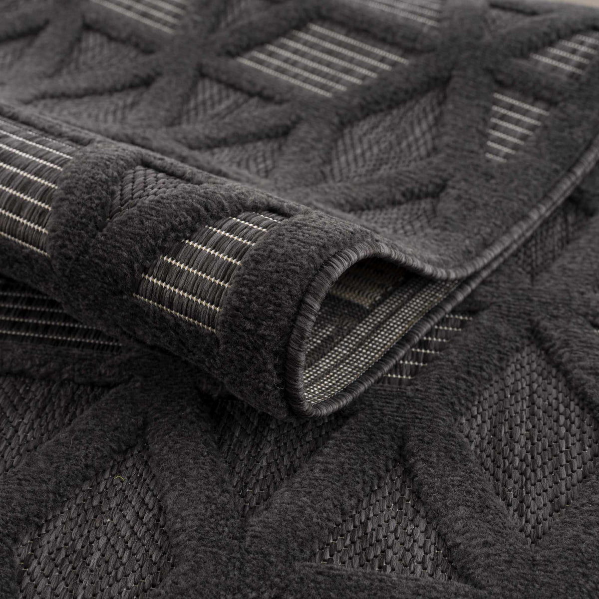 Nuri Black Outdoor Rug - Clearance