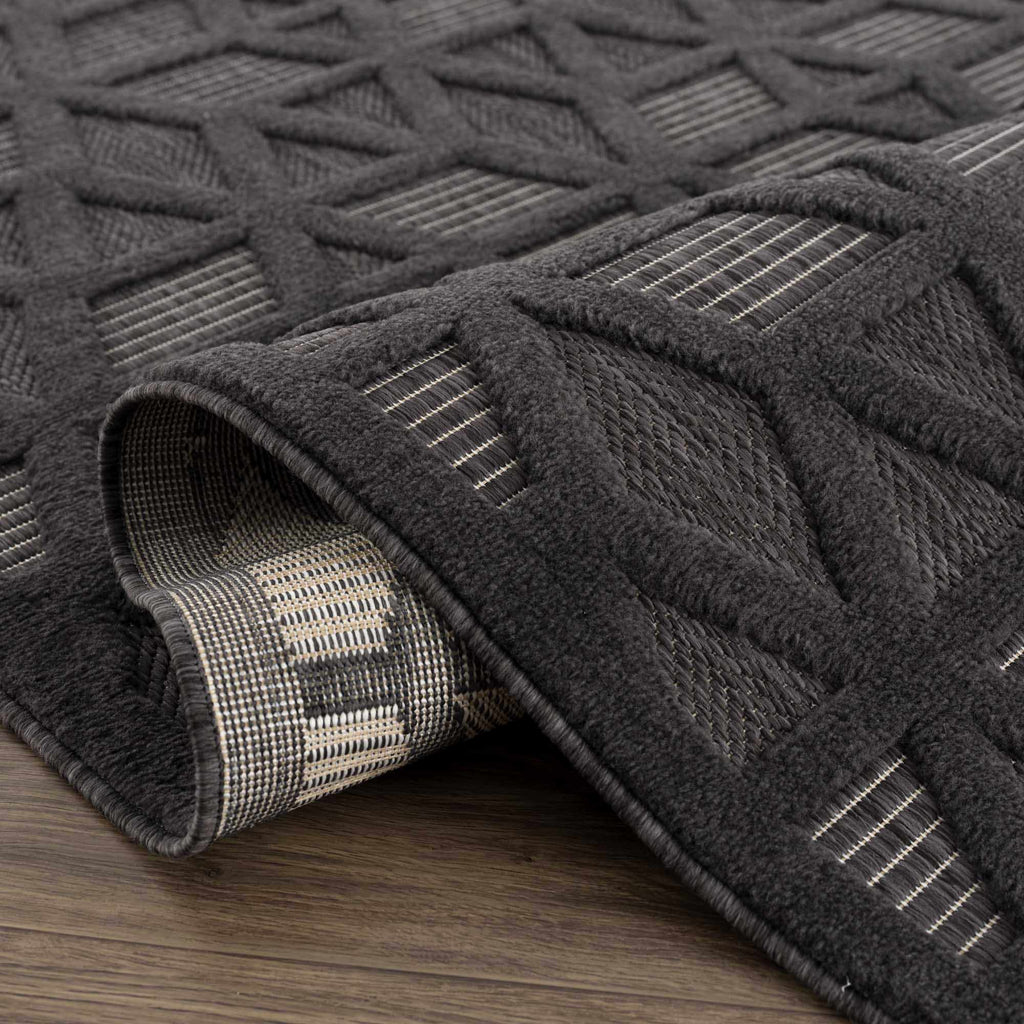 Nuri Black Outdoor Rug - Clearance