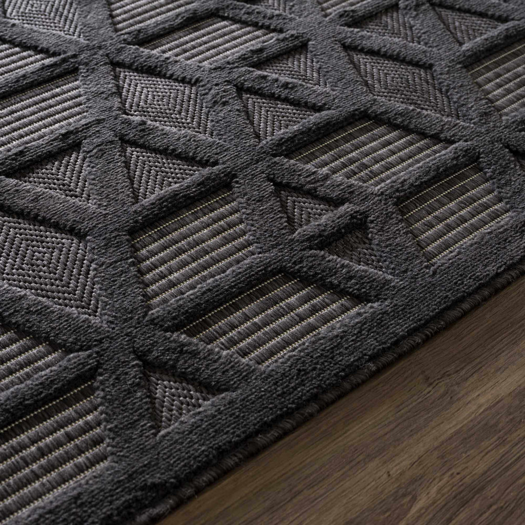 Nuri Black Outdoor Rug - Clearance
