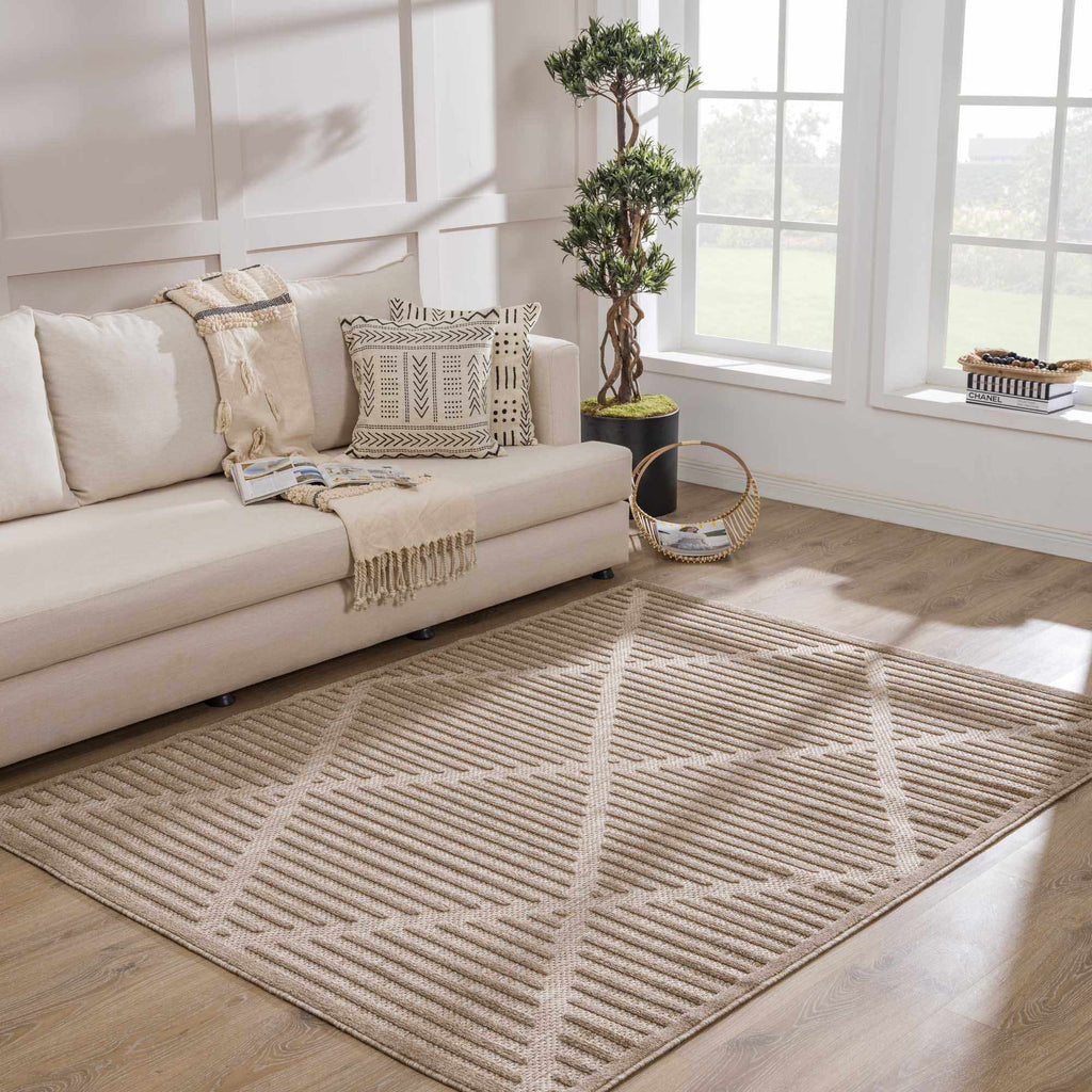 Anah Tan Outdoor Rug - Clearance