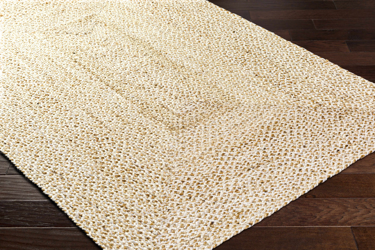 Elkie Cream Jute Area Rug - Clearance