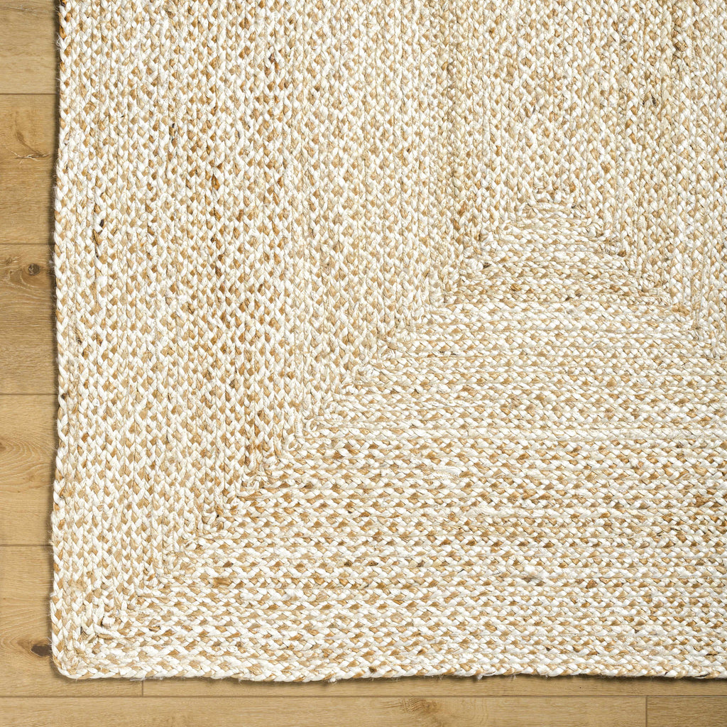 Elkie Cream Jute Area Rug - Clearance