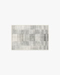 Shadow Stripe Black & Cream Flatwoven Rug