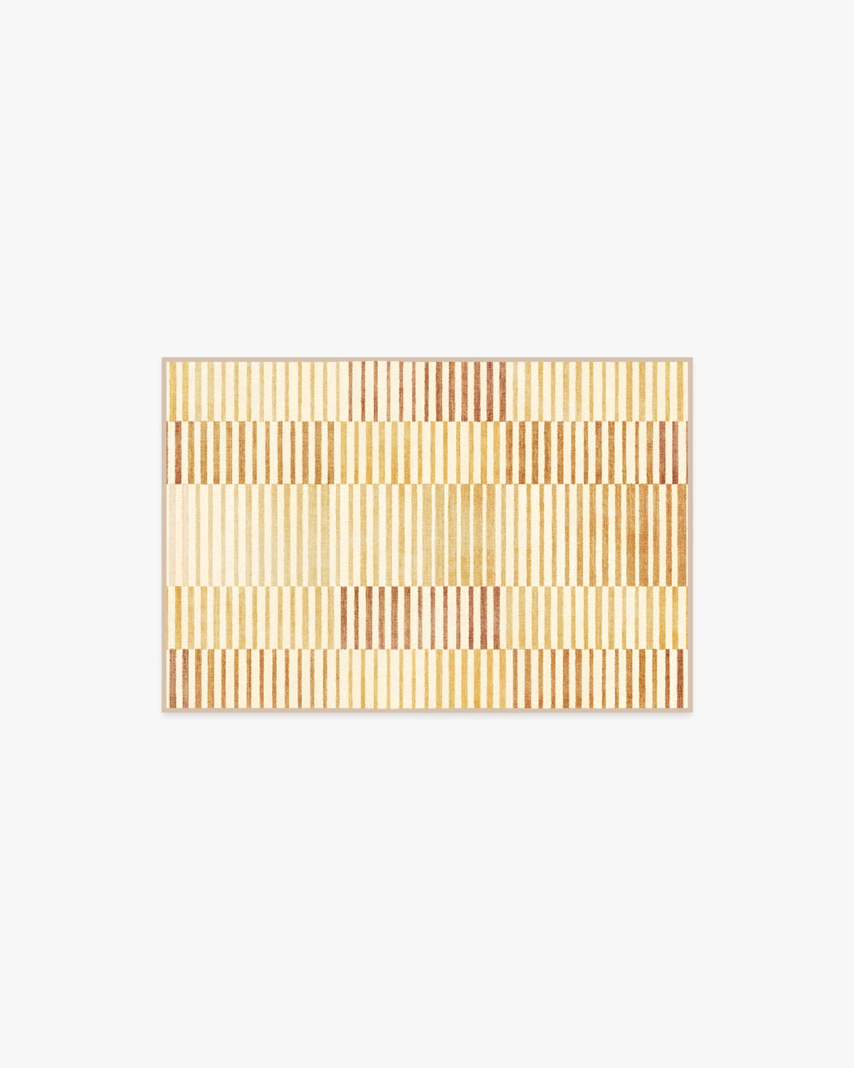 Shadow Stripe Gold Flatwoven Rug