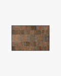 Shadow Stripe Rust Flatwoven Rug