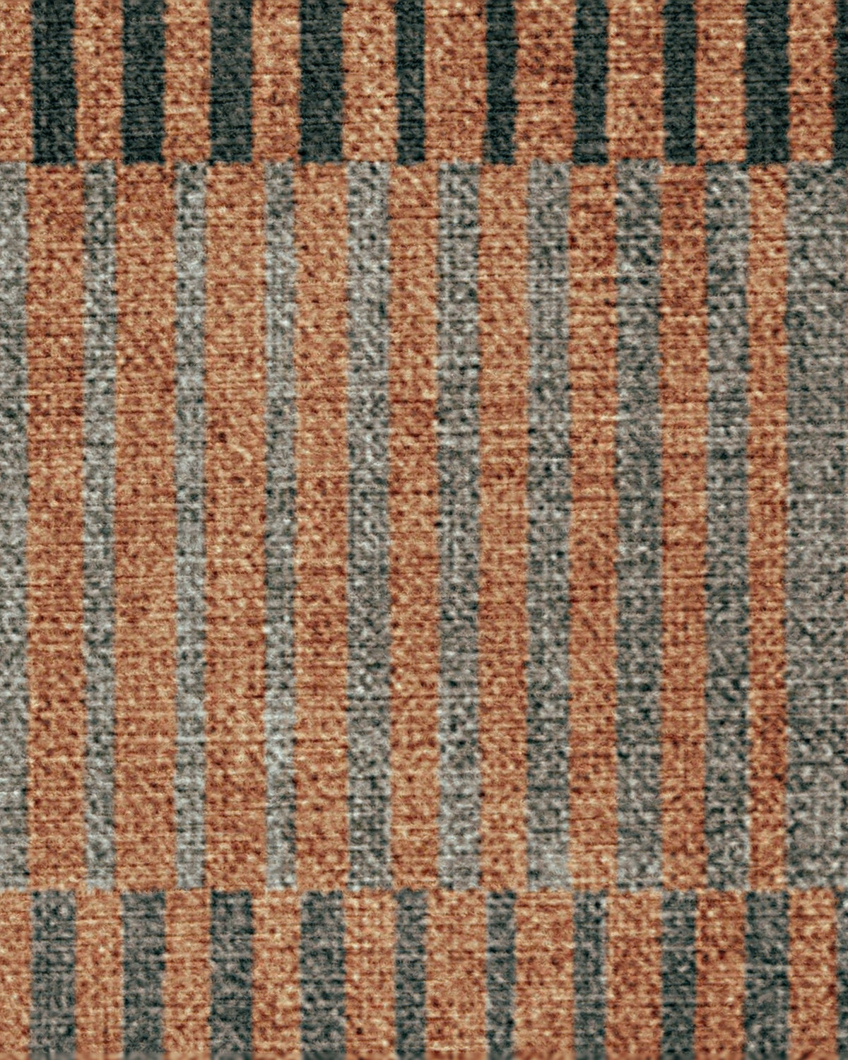 Shadow Stripe Rust Flatwoven Rug