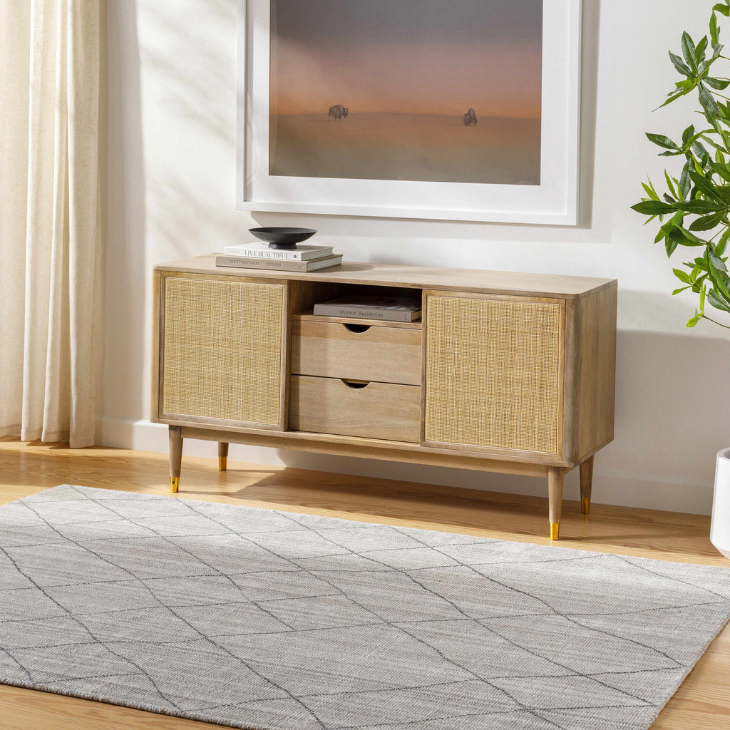 Nari Light Gray Area Rug - Clearance